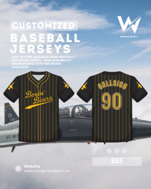 Wingman Baseball Jerseys – Squadron Swag