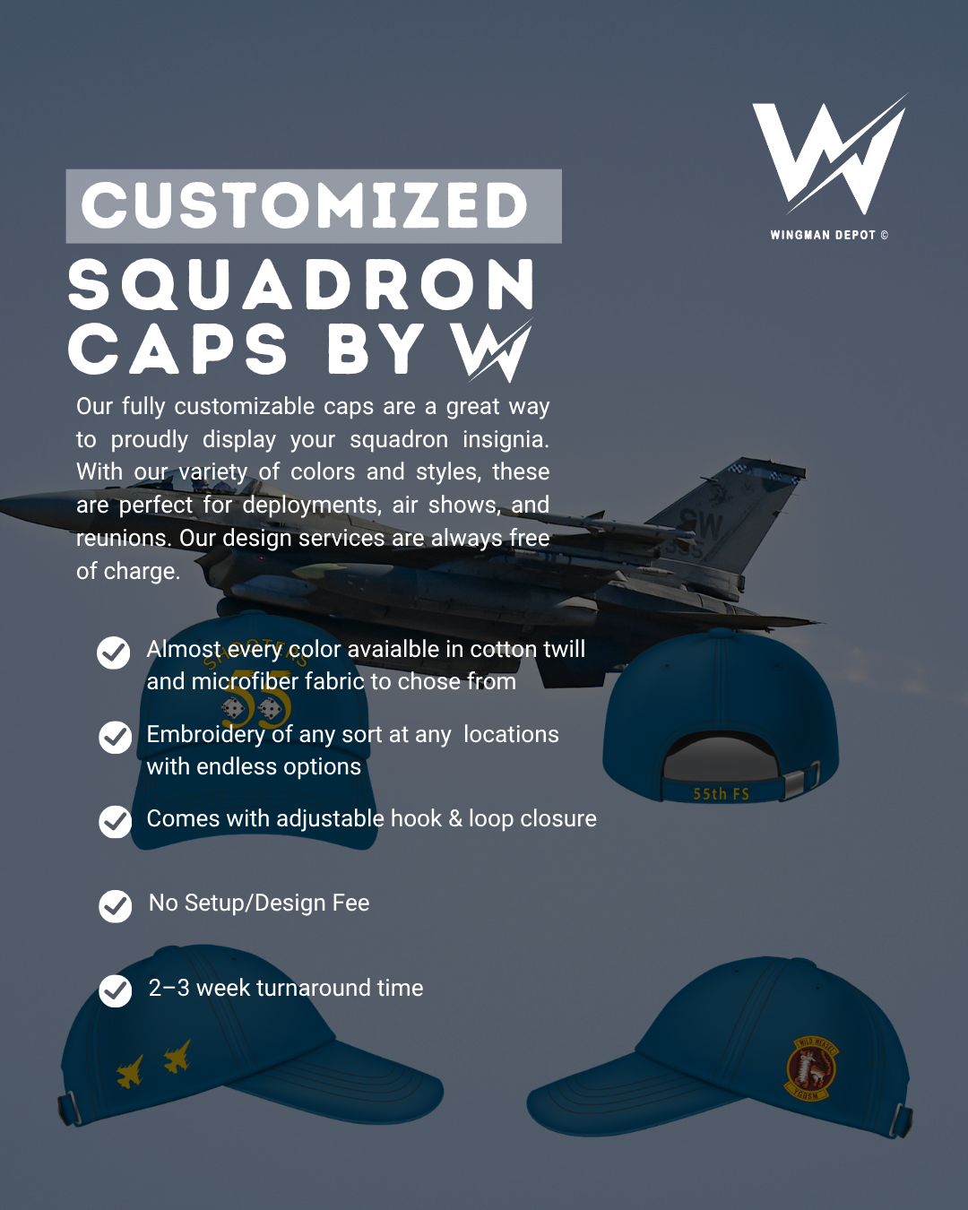 Customized Squadron Caps - Image 2
